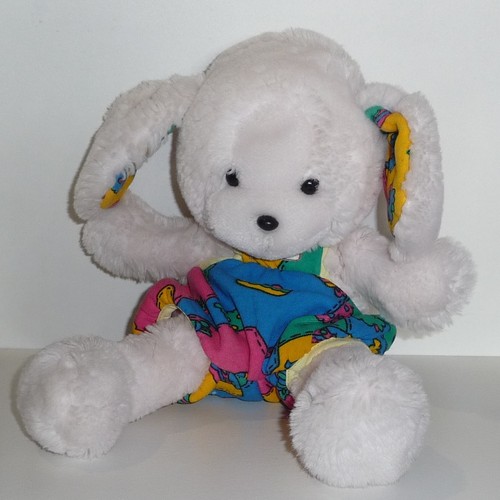 Doudou lapin boulgom blanc - doudou,