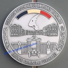 Médaille de table Police Judiciaire numérotée Brigade Criminelle Versailles
