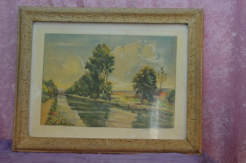 Ancien tableau dessin - , estampe
