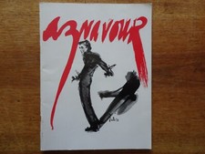 CHARLES AZNAVOUR, plaquette promotionnelle concert 1993