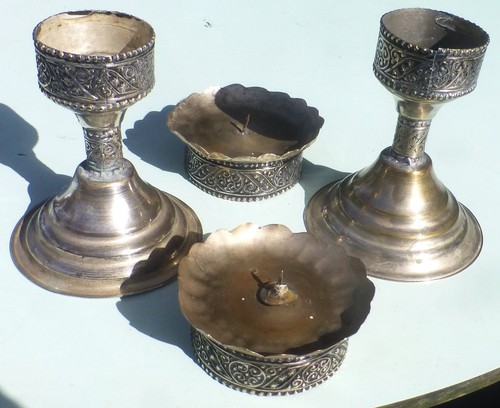 Lot petits bougeoir - lot, 4