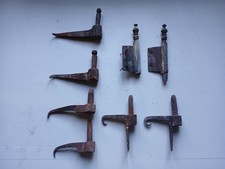 LOT de 4 paires de gonds anciens, forgés