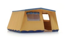 ARTITEC 387.566 - Tente de Camping Bungalow en Toile, Échelle Ho 1:87