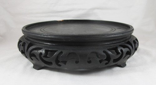 Socle bois sculpté chinois - en,
