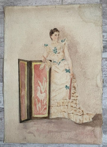Aquarelle originale portrait - aquarelle,
