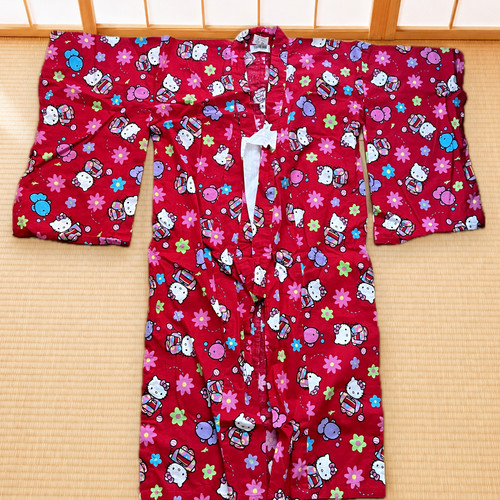 Rare kimono enfant hello kitty - kimono,