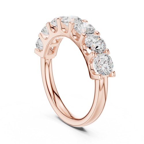 Bague demi éternité diamant - bague, demi-éternité