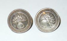 LOT DE 2 BOUTONS OFFICIER DE