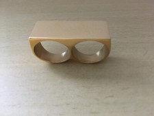 hip hop bague deux doigts T.59