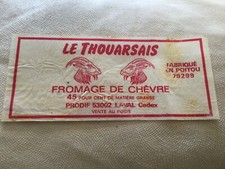 Etiquette Fromage de Chevre Le Thouarsais Prodif Laval