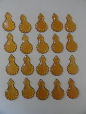 Lot de pampilles plaquettes en verre lustrerie luminaires lustre suspension