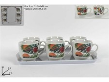 X Set 6 Tasses Café Avec