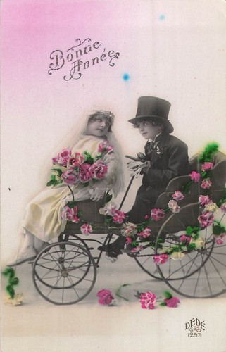 Rose couple enfants maries - enfants,