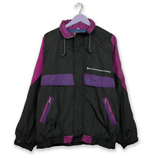 Veste De Ski/Snowboard Vintage Noire Et Violet - Taille M/L Homme