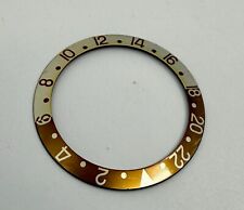 ROLEX GMT MASTER 1675 16753 16758 ROOTBEER OEIL DE TIGRE MARRON LUNETTE INSERT-