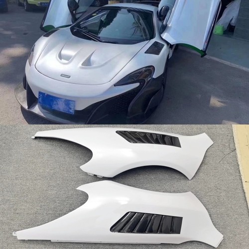 Half carbon fiber front bumper - half,