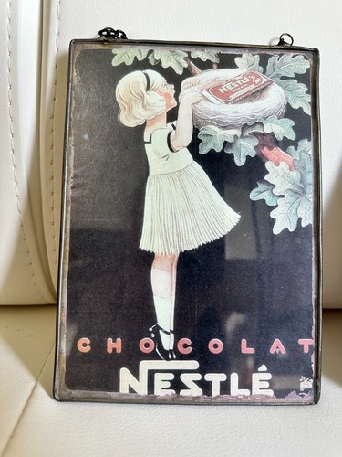 Verre publicitaire vintage