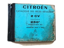 Catalogue des Pièces Citroën 2 Cv + 250K traction av Fourgonnette 1949 a 1964