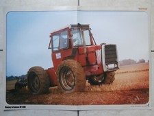 POSTER AGRICOLE & TRACTEUR MASSEY FERGUSON MF1200 / FIAT SOMECA 780 & 42 x 30 cm