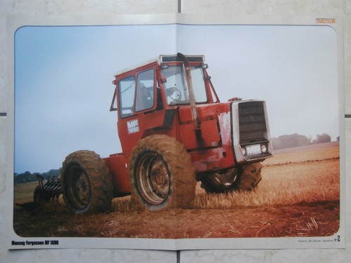 Poster agricole tracteur - &,