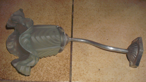 Ancienne applique argentée - , et