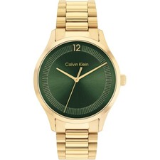 Montre Homme CK CALVIN KLEIN ICONIC 25200229 Acier Inoxydable D'or Vert