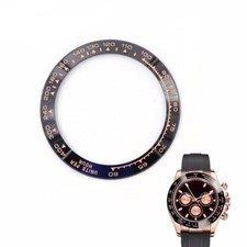 Lunette Bezel Noir & Or Rose Pour Rolex Daytona en Céramique Insert 116500-XXX