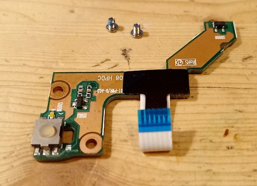 Carte bouton power - bouton, hp
