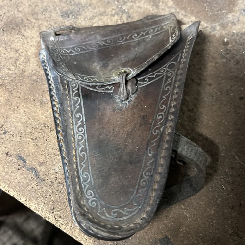 Ancienne sacoche cuir - ancienne,