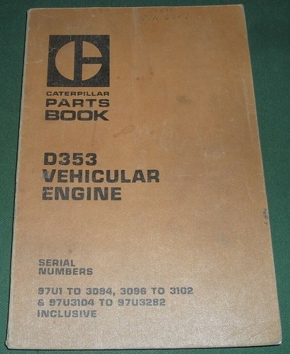 Cat caterpillar d353 vehicular - caterpillar,