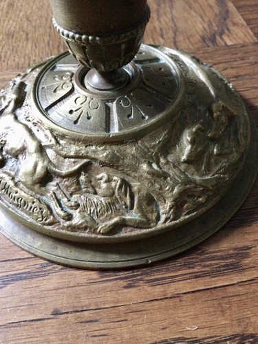 Rare xix ancien - bronze, signÉ