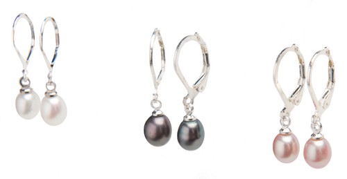 7mm natural teardrop - pearl, on