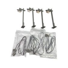 Lego® train 12V chemin de fer voie ferrée 7867 lanterne avec lampe câble (4x) 