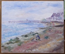 tableau de Waltraud Schauler: Luc sur Mer, Calvados, Normandie