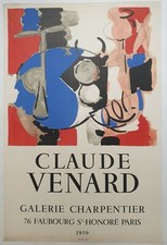 Claude Venard Galerie Charpentier 1959 Affiche Originale Exposition