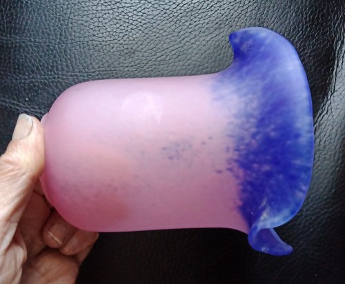 Ancienne tulipe pâte verre - ancienne,