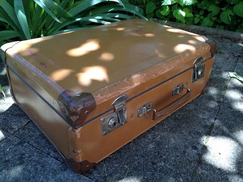 Ancienne valise marron - ,