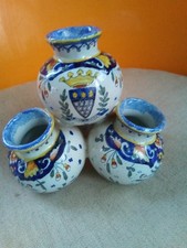 ancienne bouquetière pique fleurs autre 4 boules faience Martel Desvres mont ST