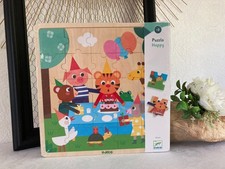 725⚜️ Jouet + 3 Ans Puzzle Djeco en Bois 25 Pièces Neuf Sous Blister