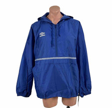Vtg 90s Umbro Half Zip Anorak