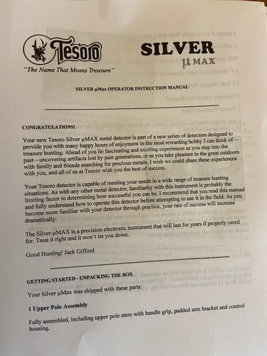 Tesoro silver max - tesoro, metal