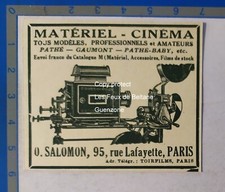 Matériel CINEMA SALOMON Pathé Gaumont  publicité 1932 document advert