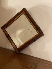 Miroir vintage en Bambou glace