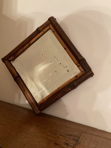 Miroir vintage bambou glace - miroir,