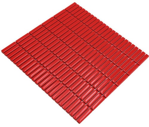 Mosaïque rouge bambusoptik - mosaïque,