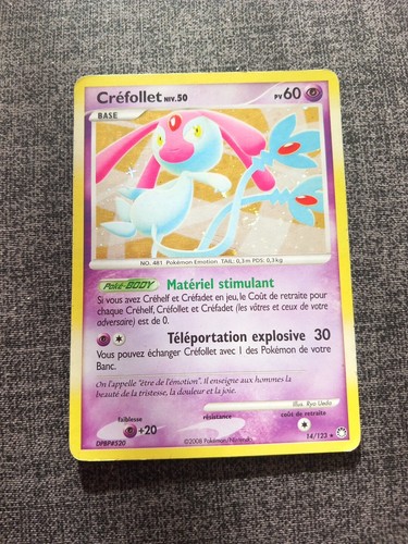 Carte pokemon crefollet 123 - carte,