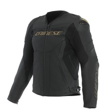 Veste De Moto En Cuir Dainese RACING 5 Noir Or