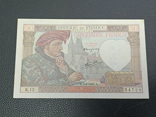 Billet francs jacques - billet,
