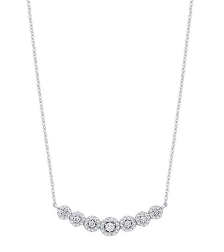 Collier blanc 18 - or,