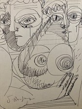 Beau dessin feutre cubiste